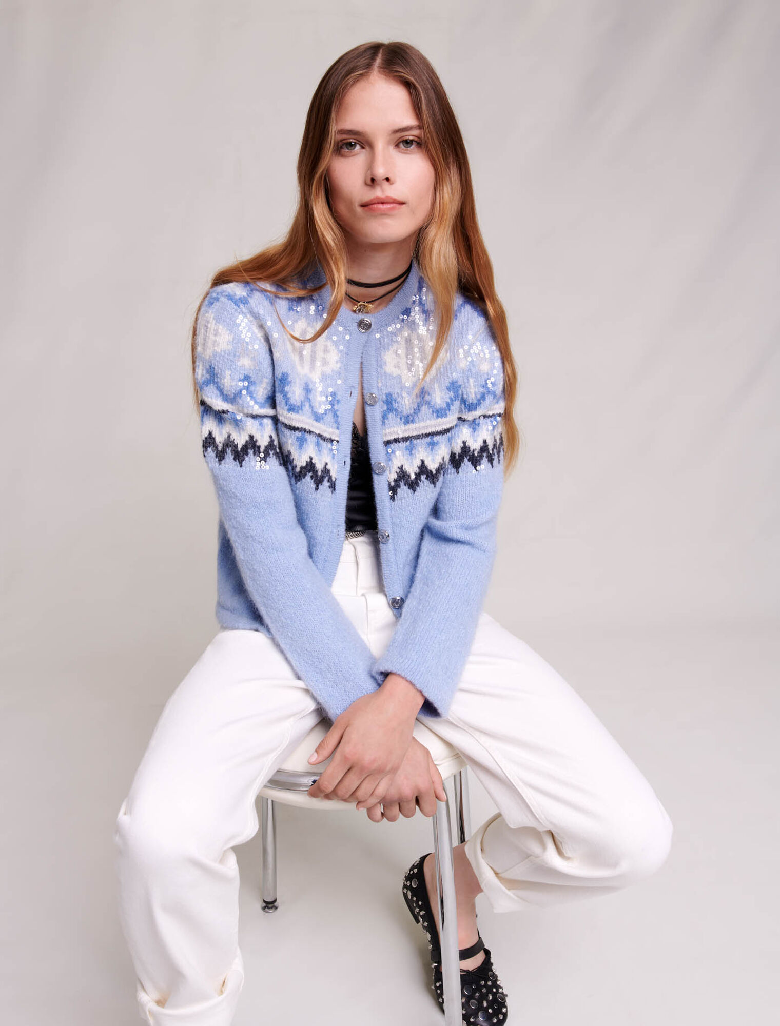 Knit cardigan