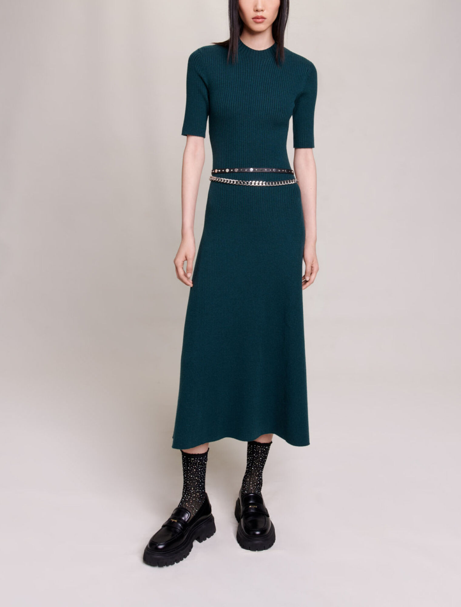 Knit maxi dress