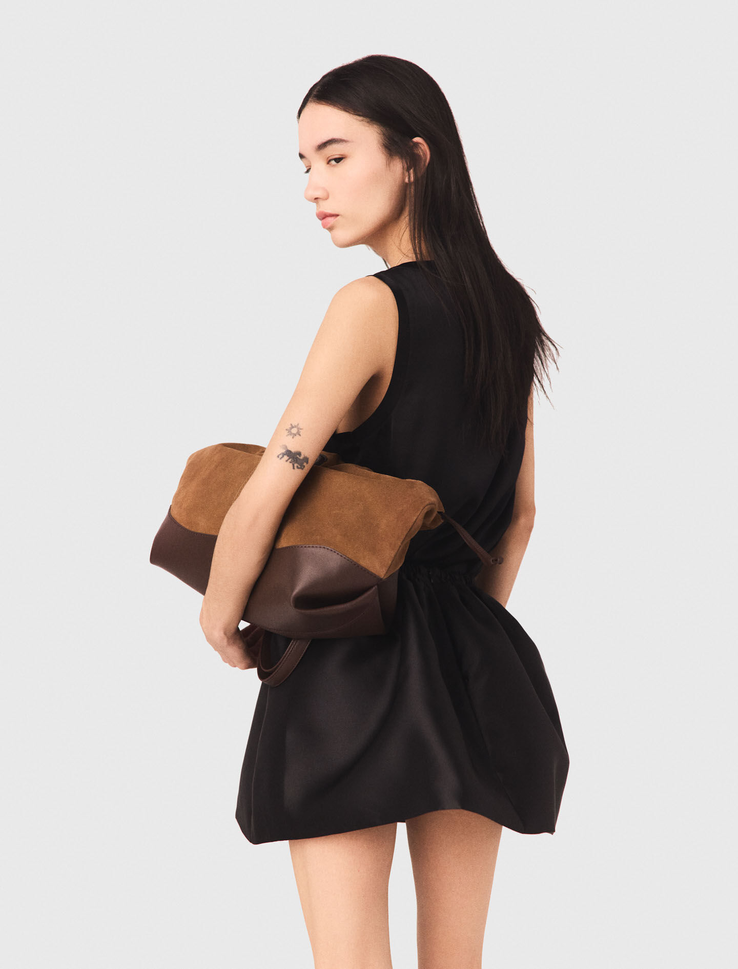 Silk tank top Black / Gray For Women | Maje