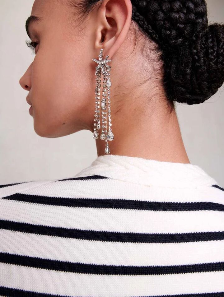 Star strass-earings