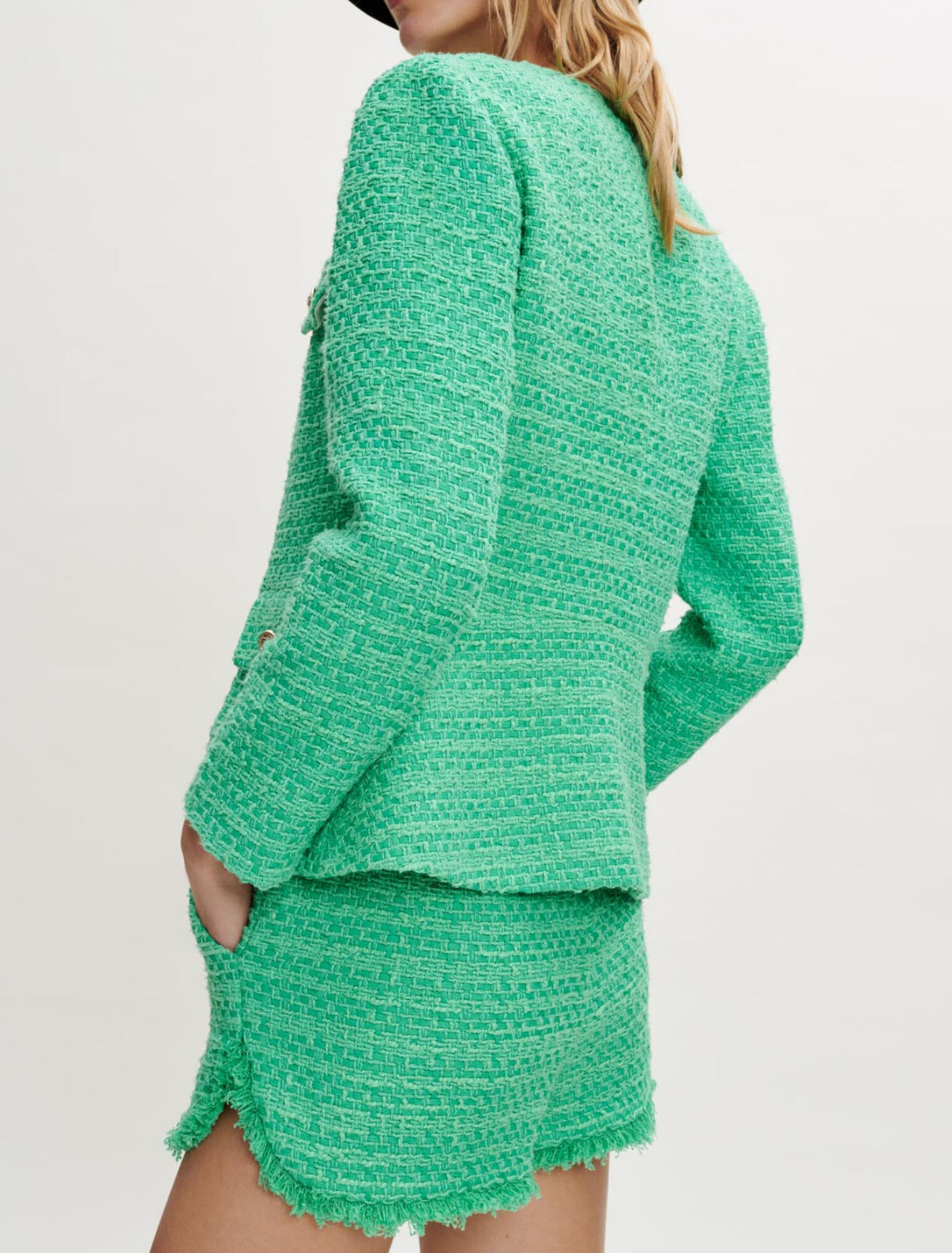 Fitted tweed jacket