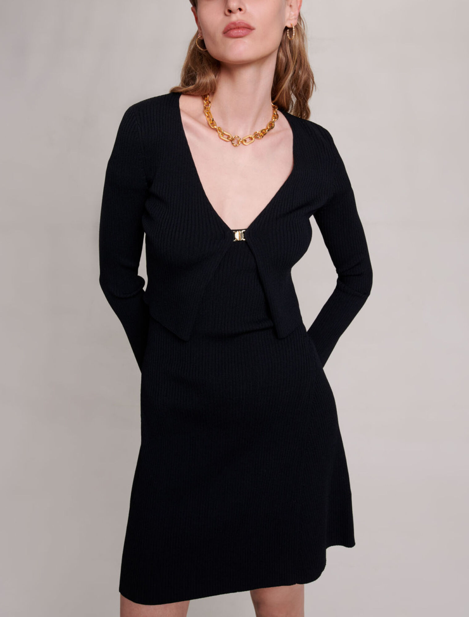 2 in 1 knit dress