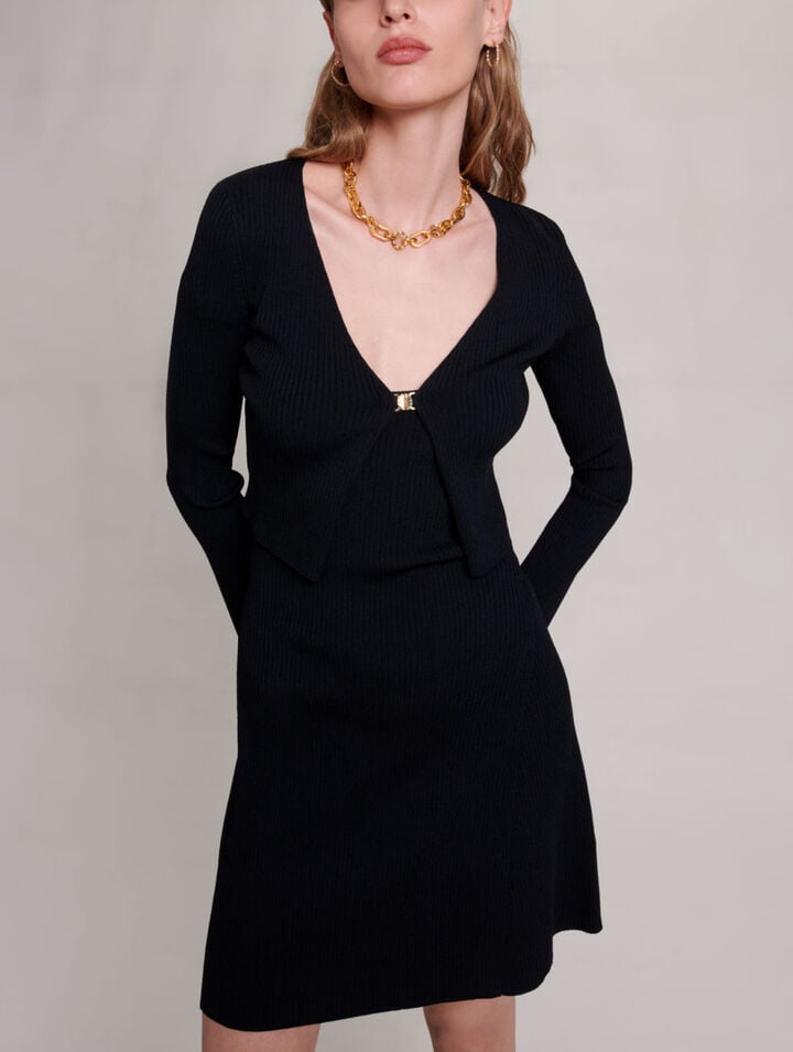 2 in 1 knit dress