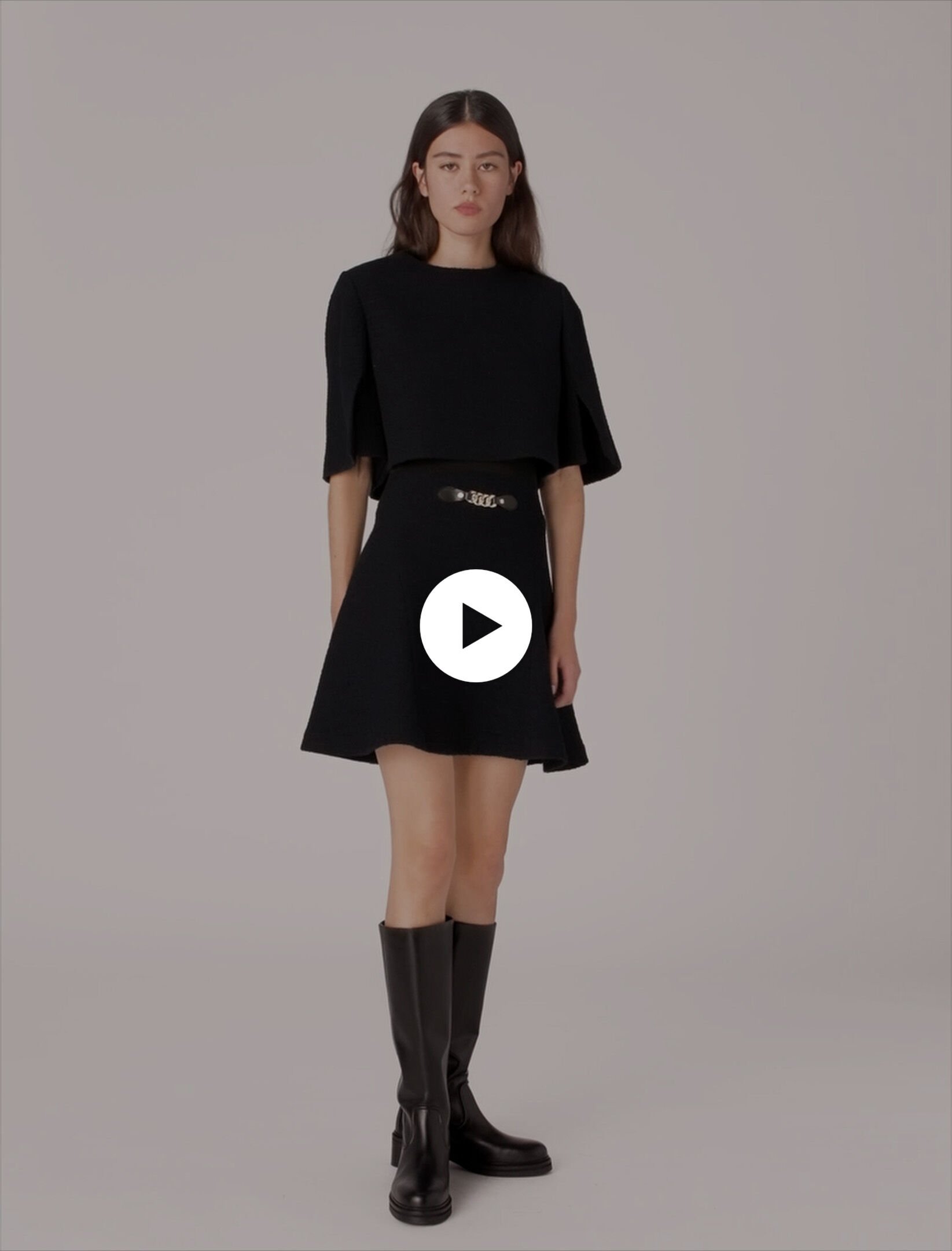 2-in-1 tweed-effect dress Blue For Women | Maje