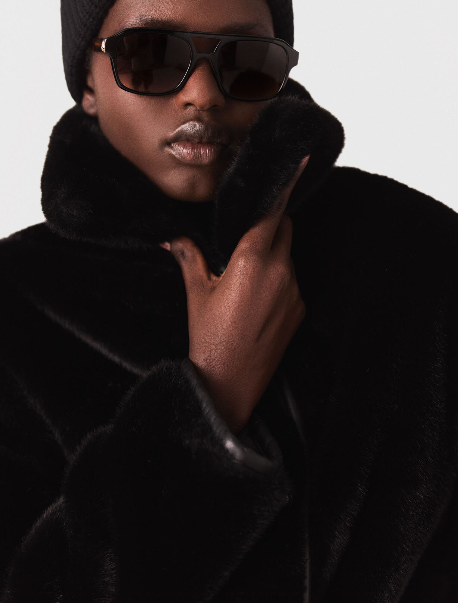 Reversible sequin puffer jacket