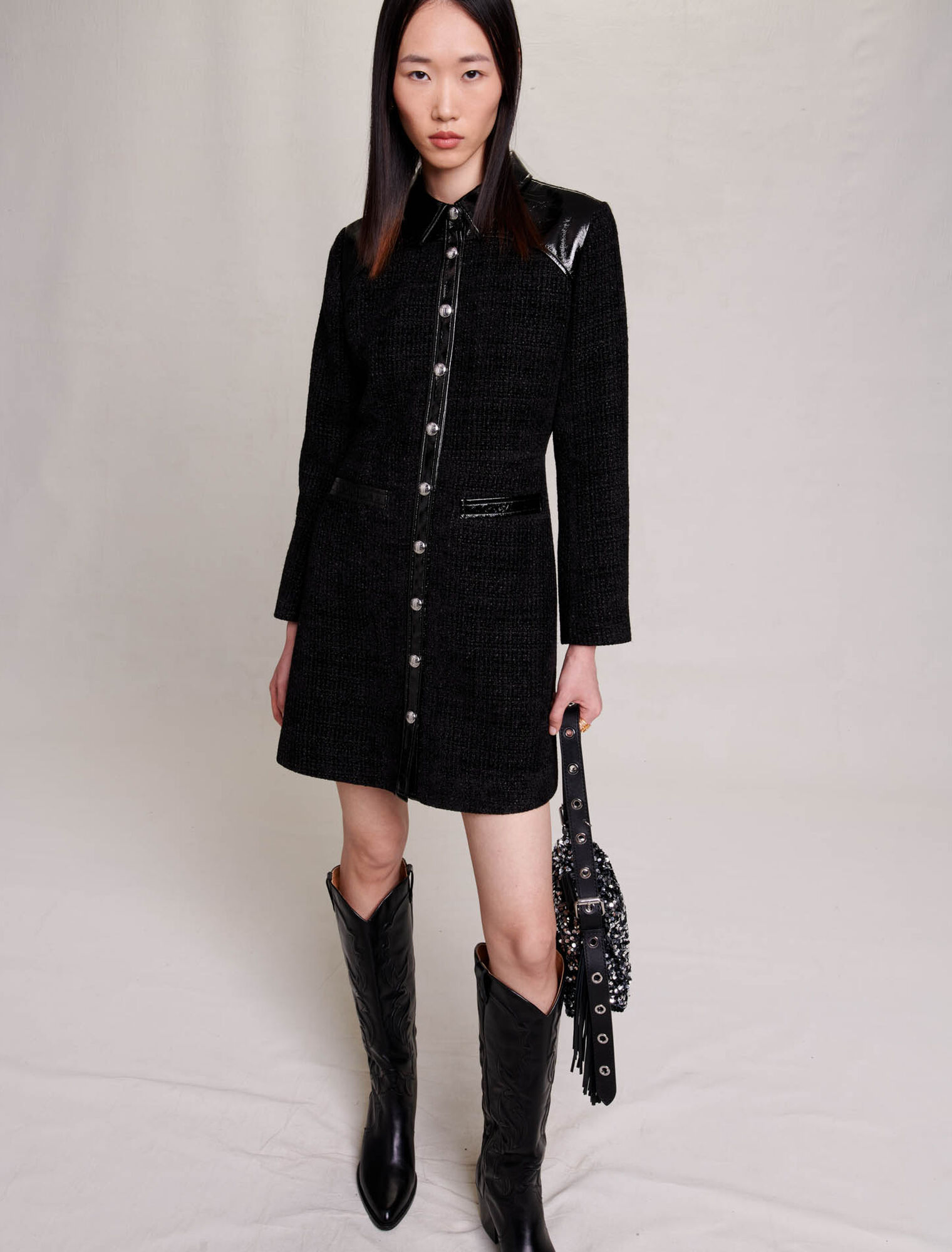 Short tweed dress