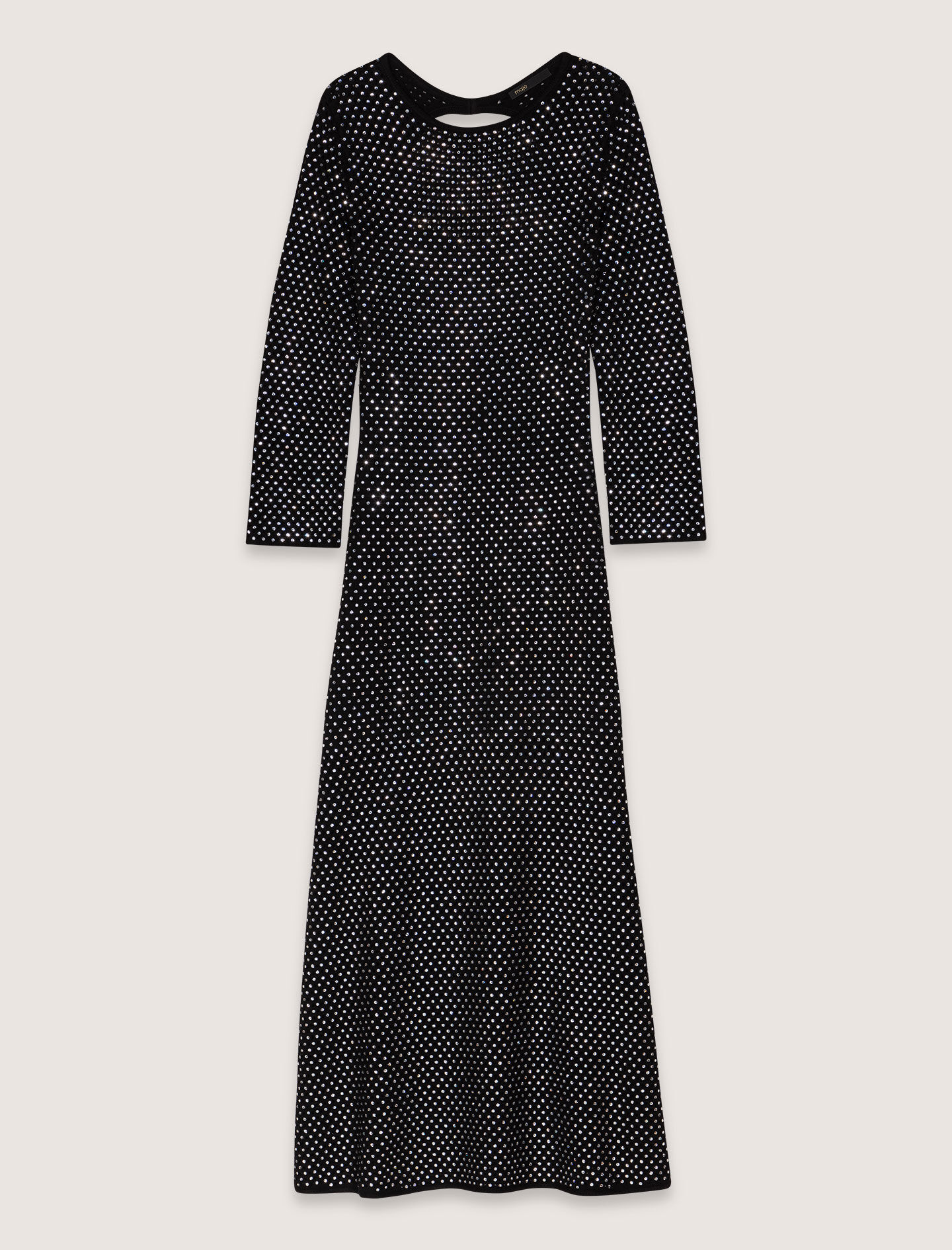 定番の中古商品 Rhinestone maxi dress Black / Gray For Women | Maje スカート