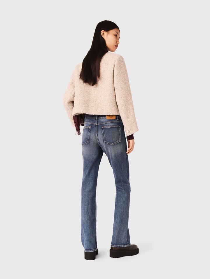 Short boucle tweed jacket