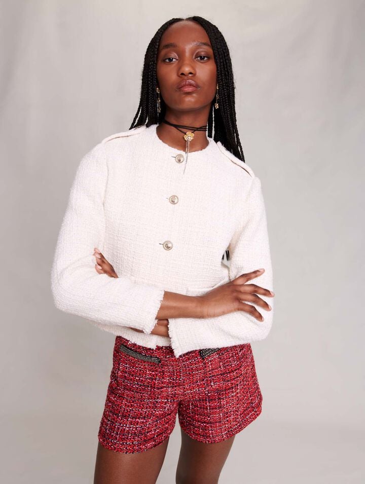 Short tweed jacket