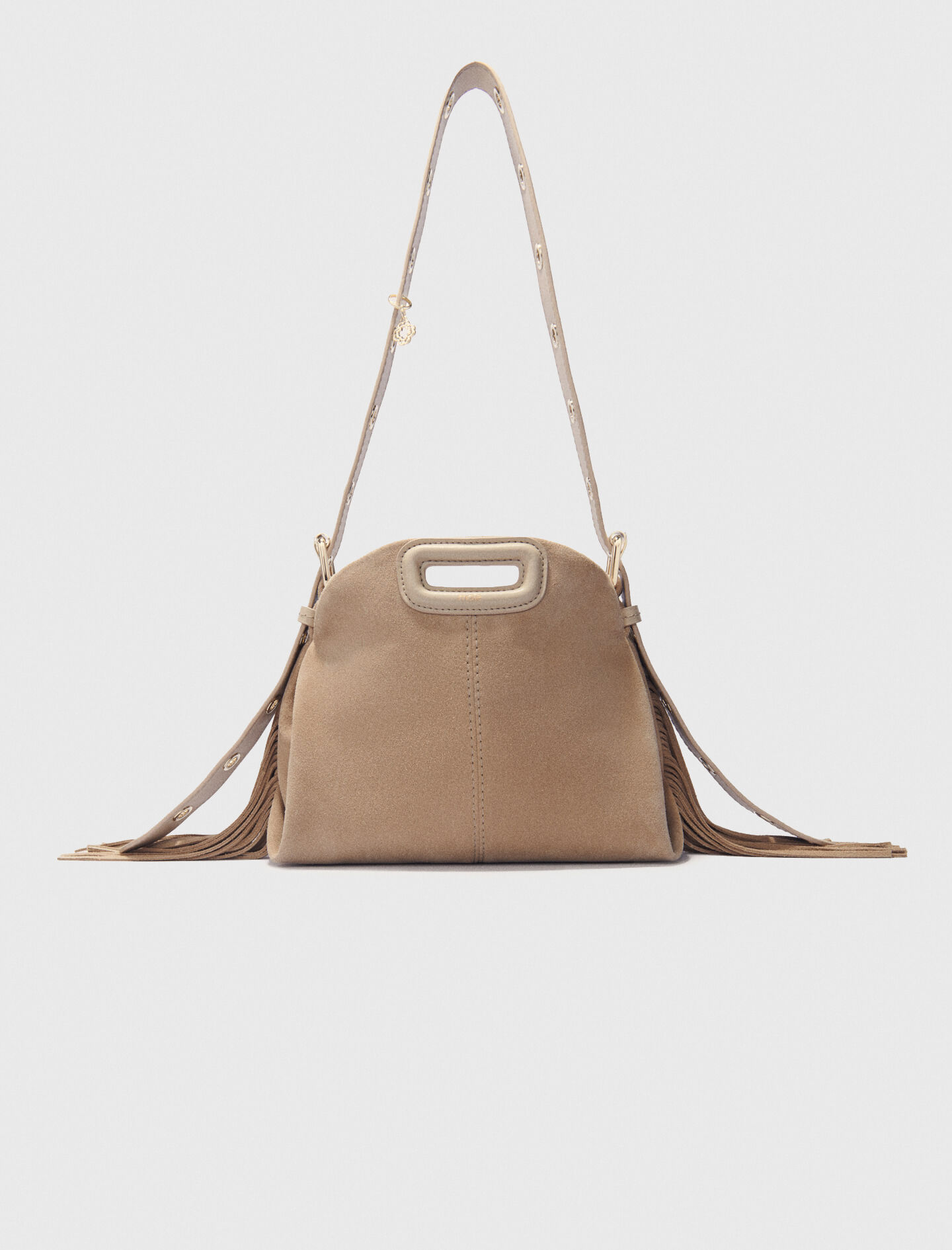 Miss M mini suede bag Brown For Women | Maje