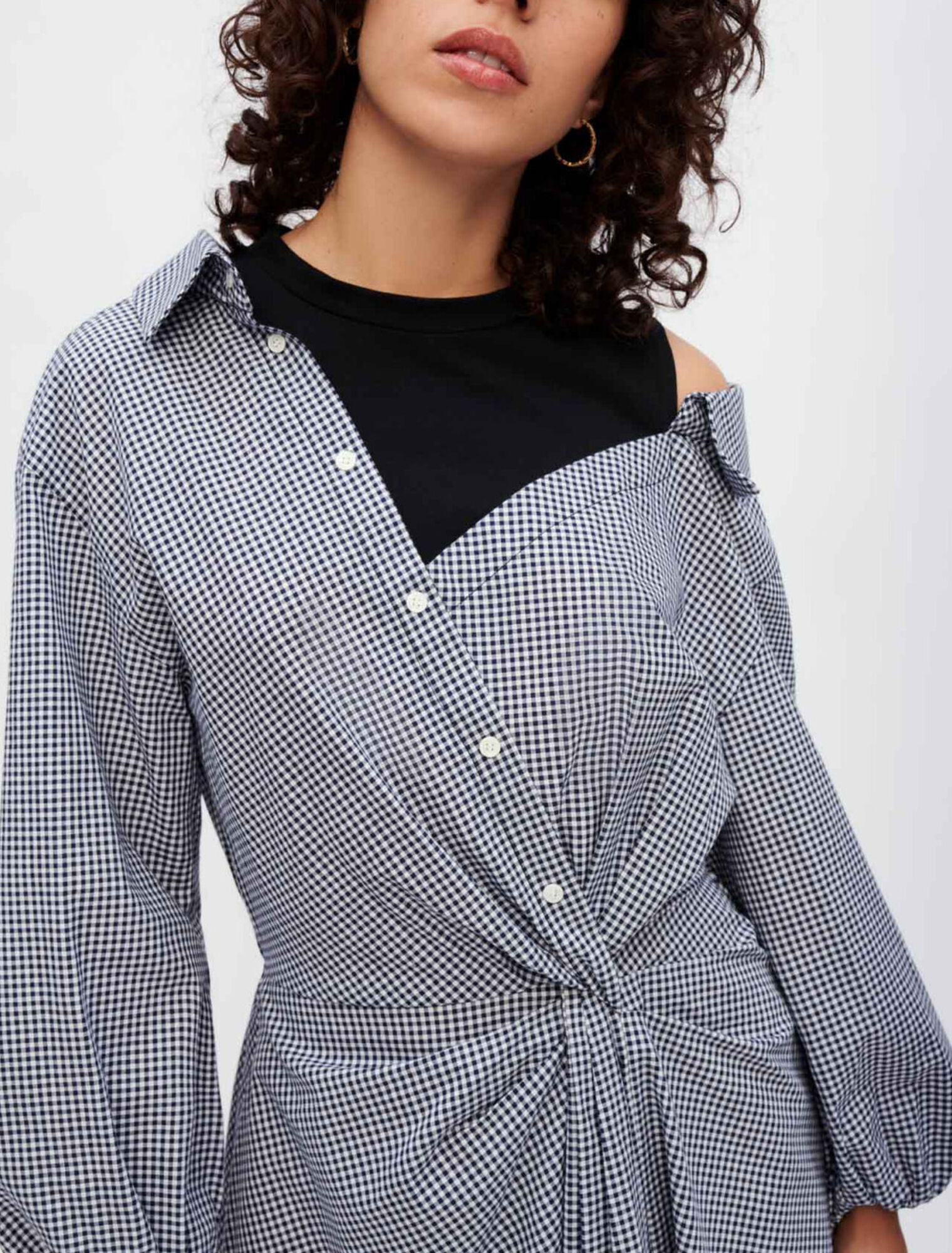 Trompe-l’oeil shirt dress