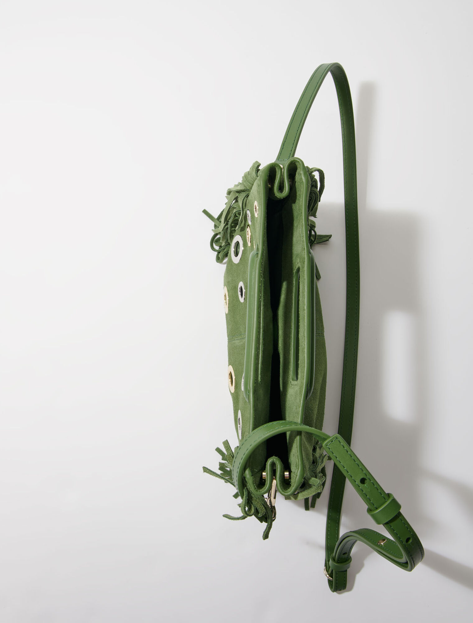 M bag in suede leather