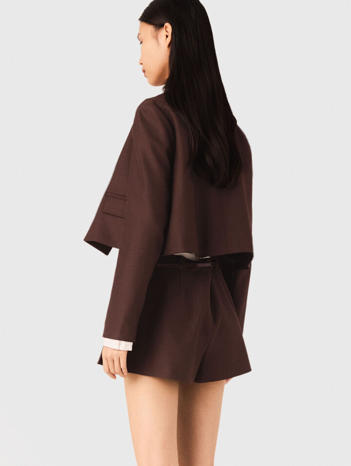 Short double-breasted jacket