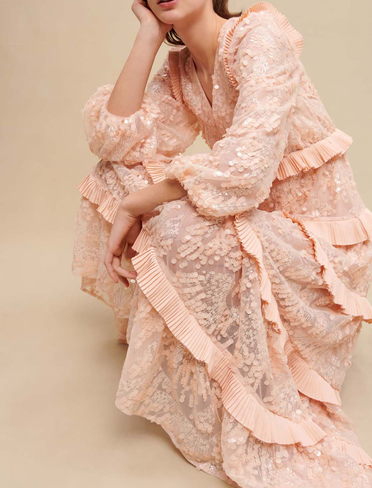 Maje pink lace dress clearance