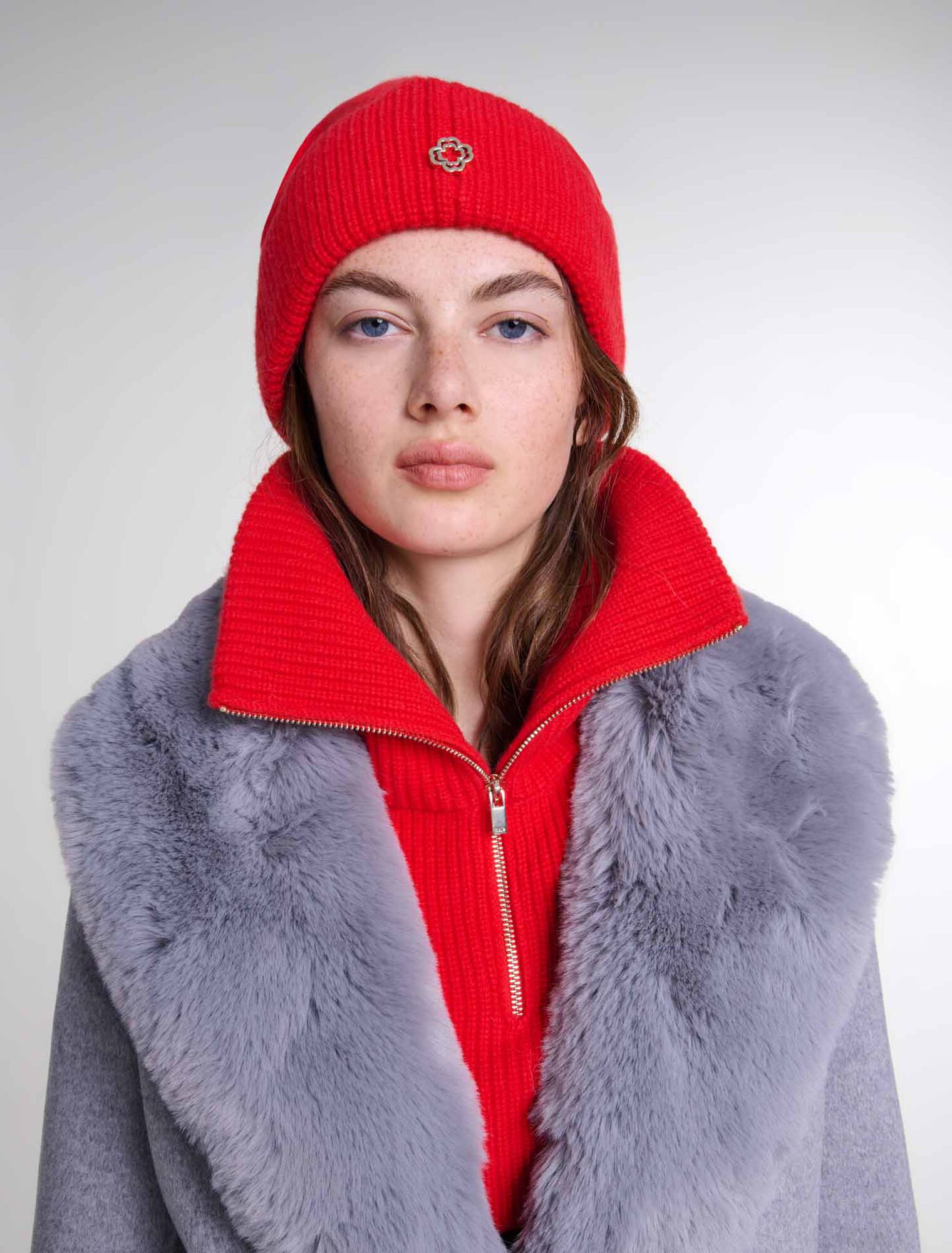 Wool and cashmere hat