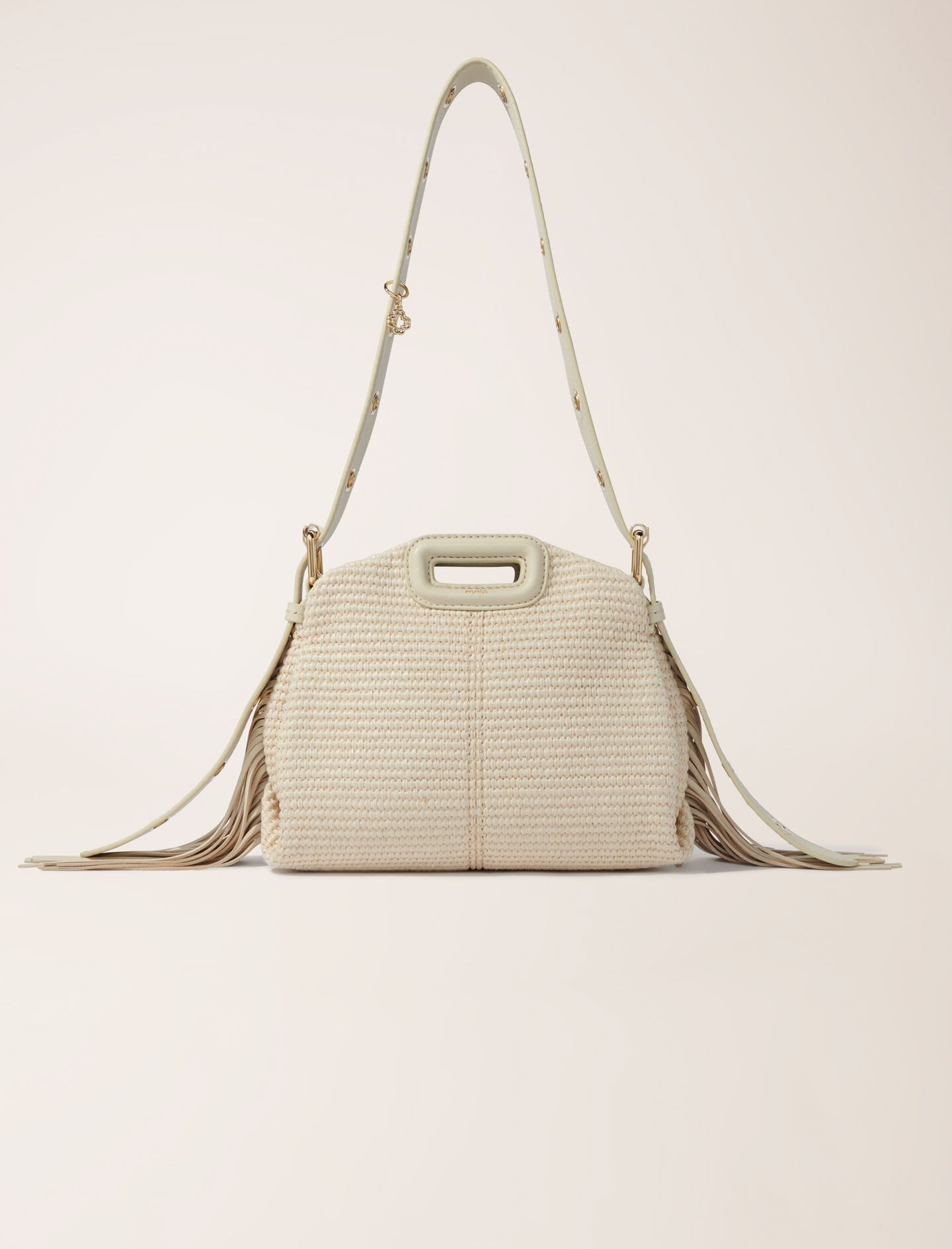 Raffia effect Miss M Mini bag Natural For Women | Maje