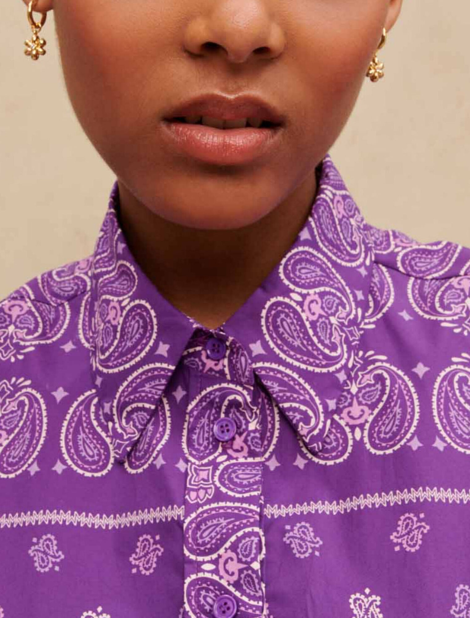 Short dress paisley print
