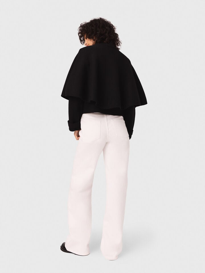 Cape-effect cardigan