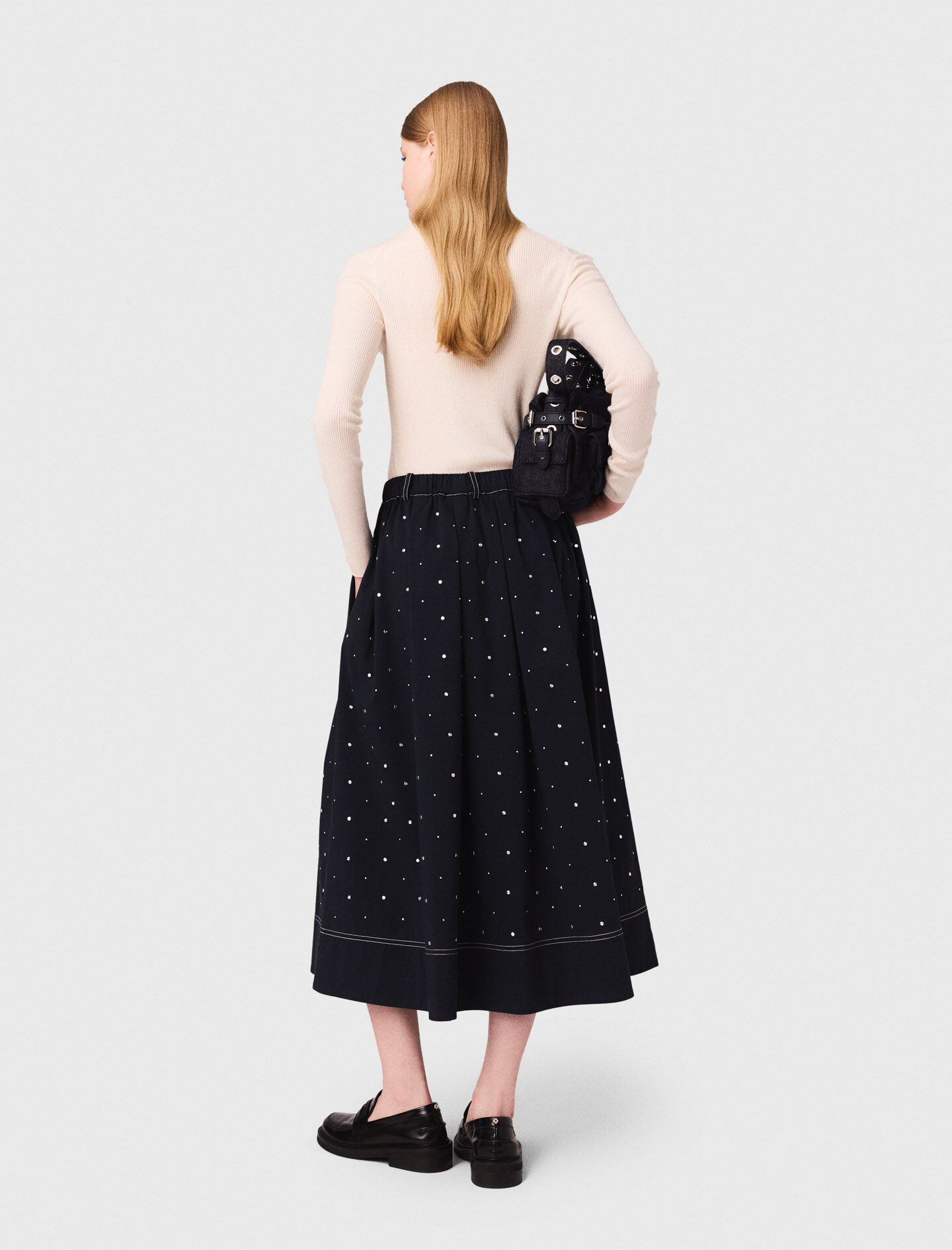 Double-faced coat Black / Gray For Women | Maje