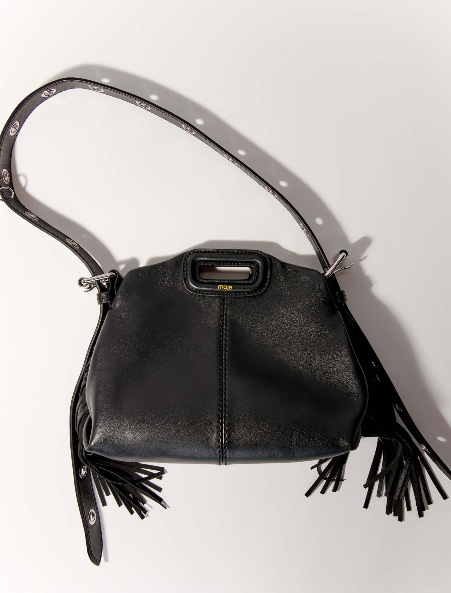 Plain leather mini Miss M bag