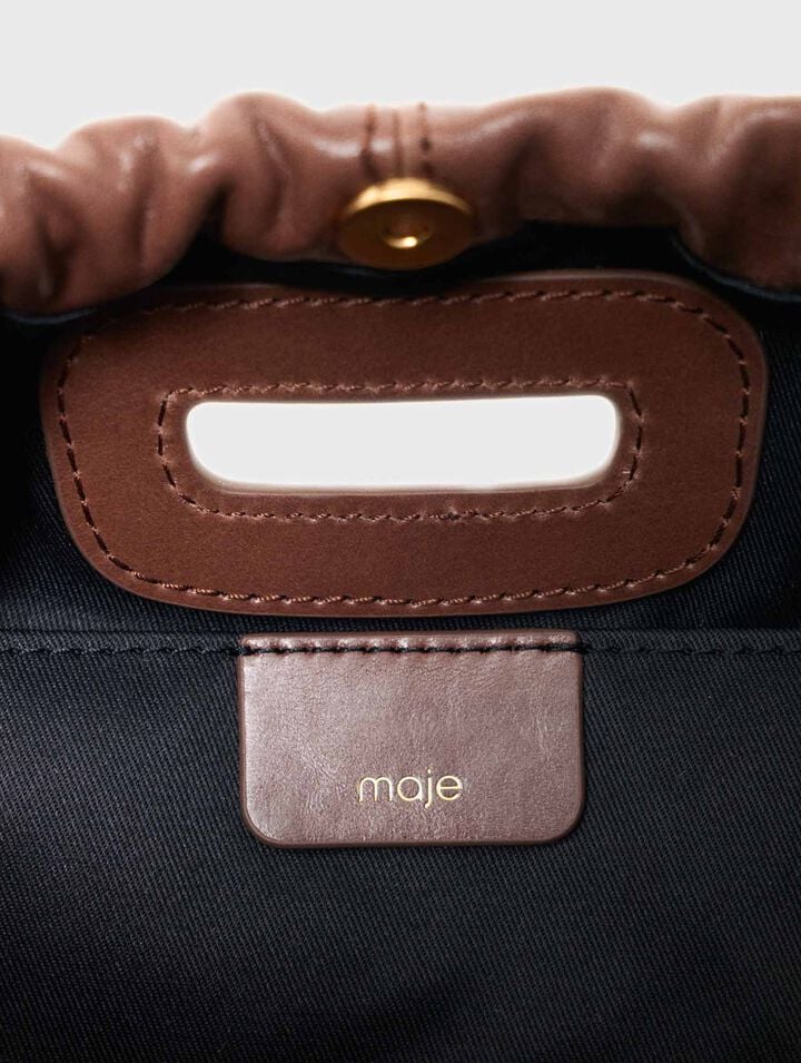 Vintage leather Milpli baguette