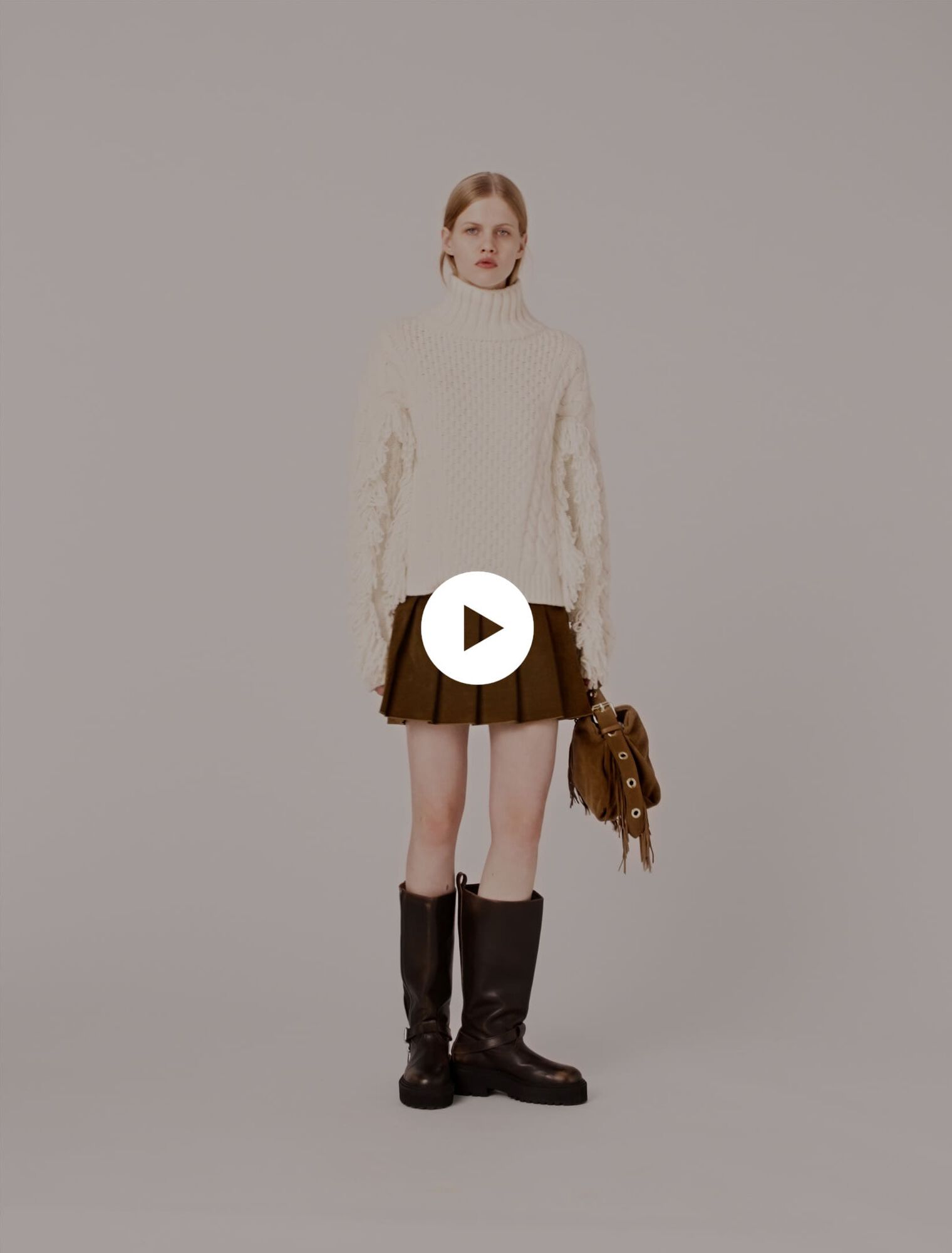 Wool-blend jumper with sweater Wool-blend jumper with sweater