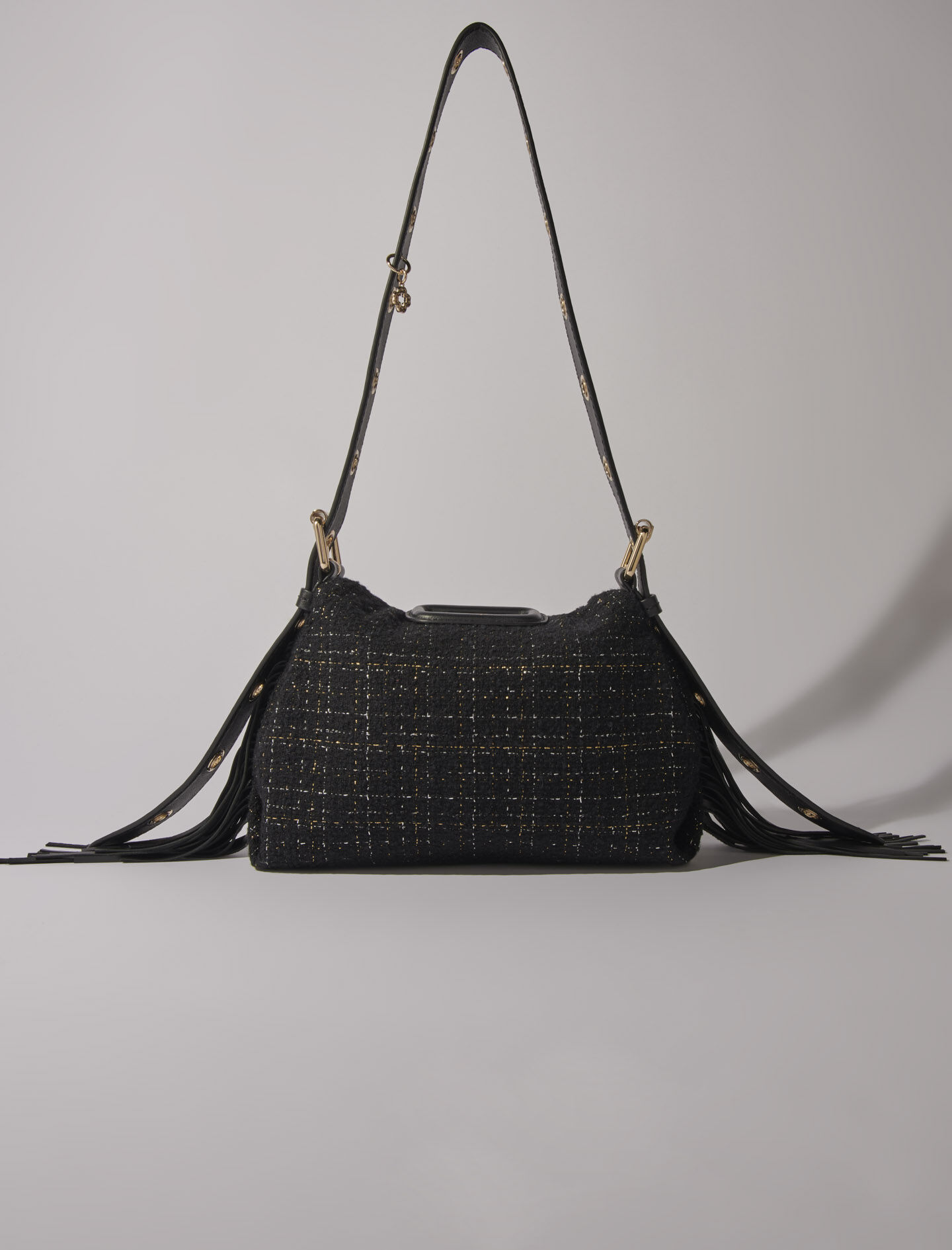 Crackled leather Miss M Mini bag Red For Women | Maje