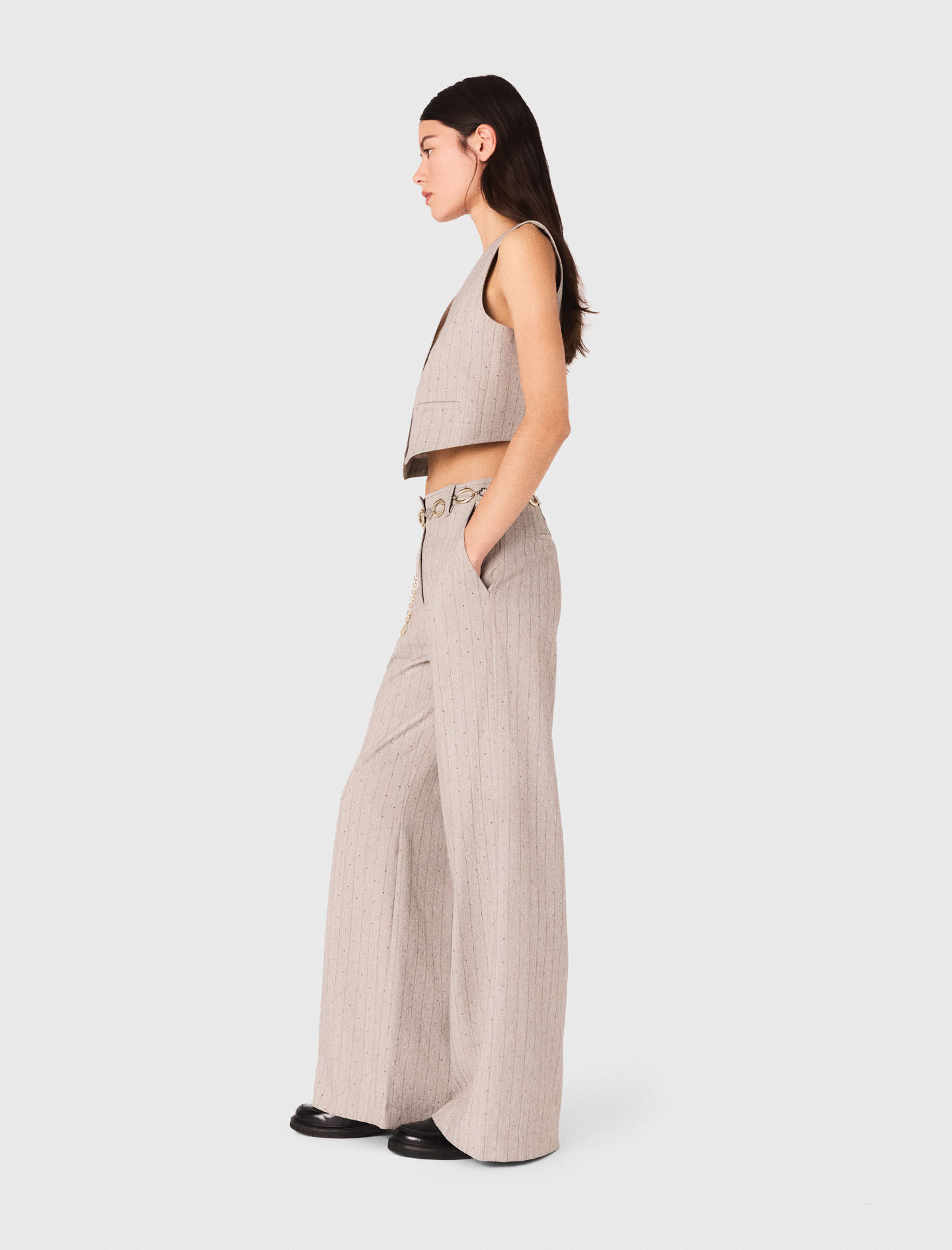 パンツ THE ATTICO SS24 Palazzo pants (241WCP148W046 198) Palazzo Pants in Silk Charmeuse – VOZ Apparel