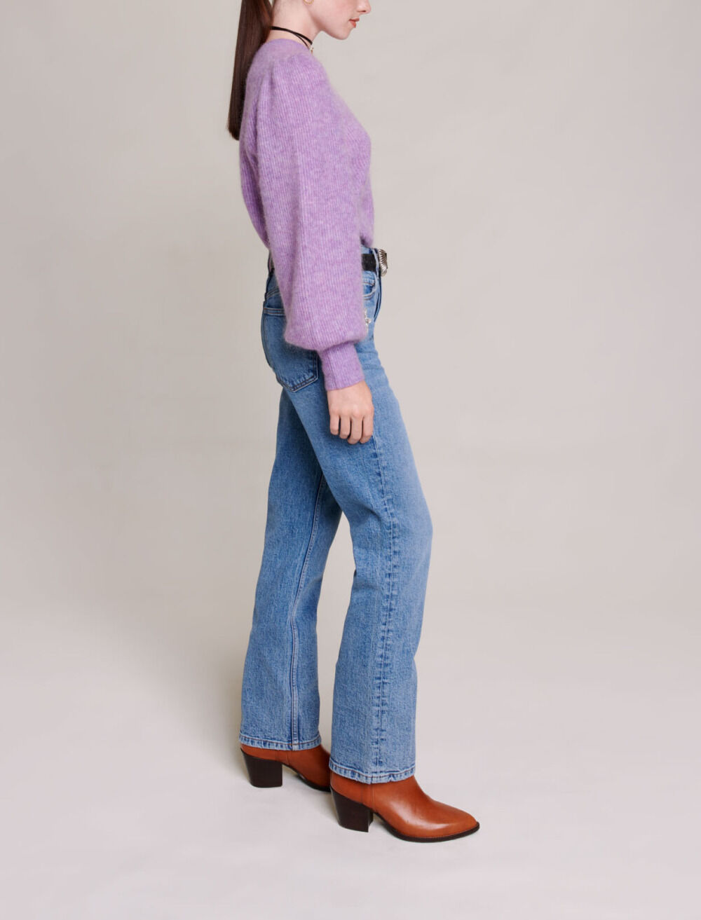 Straight-leg jeans Blue For Women | Maje