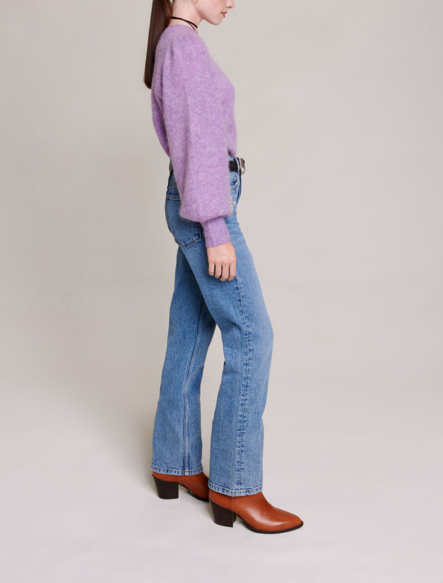Straight-leg jeans