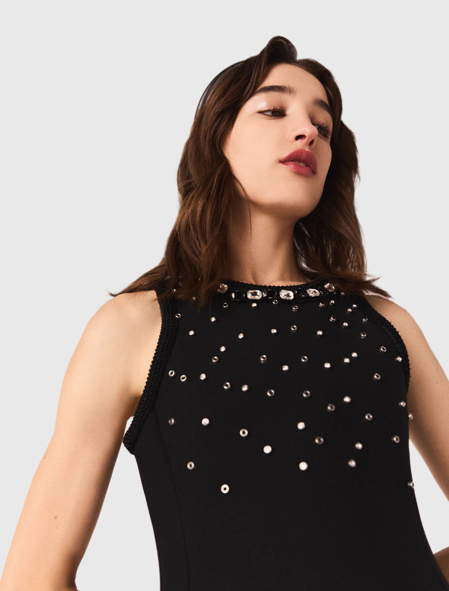 Jewelled skater dress
