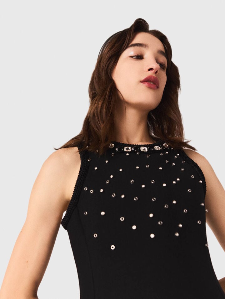 Jewelled skater dress