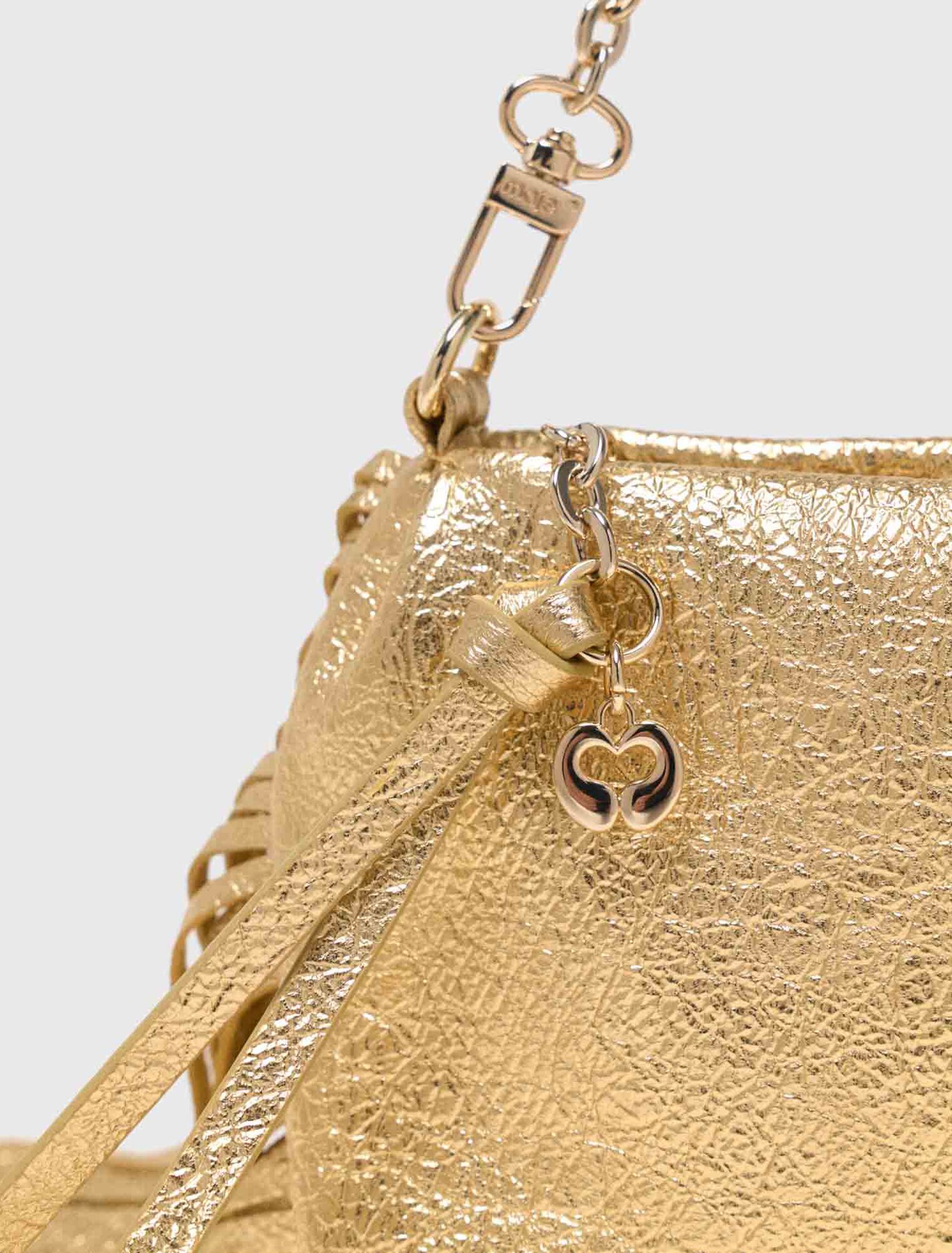 Miss M Metallic Pouch Bag