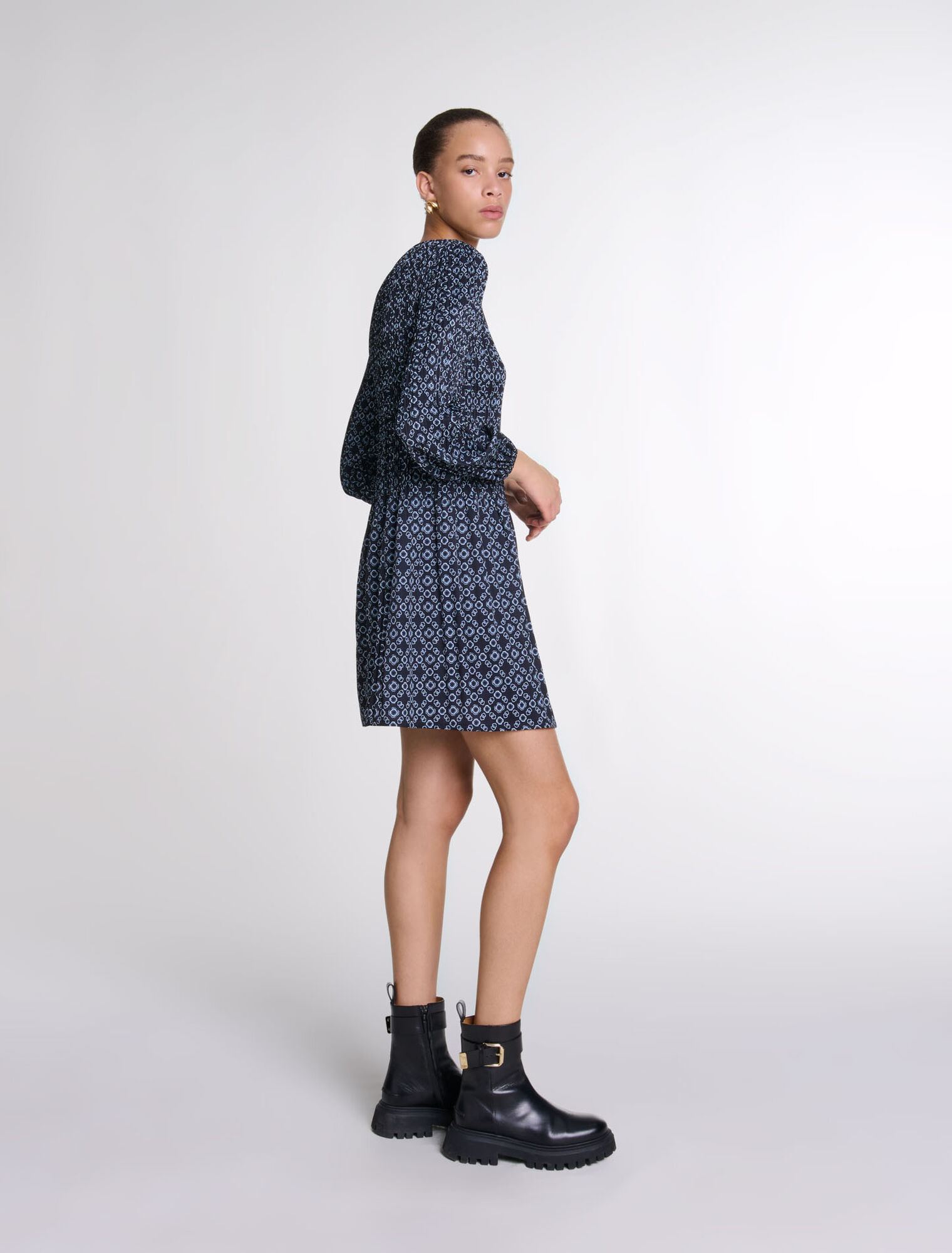 Short Clover motif dress