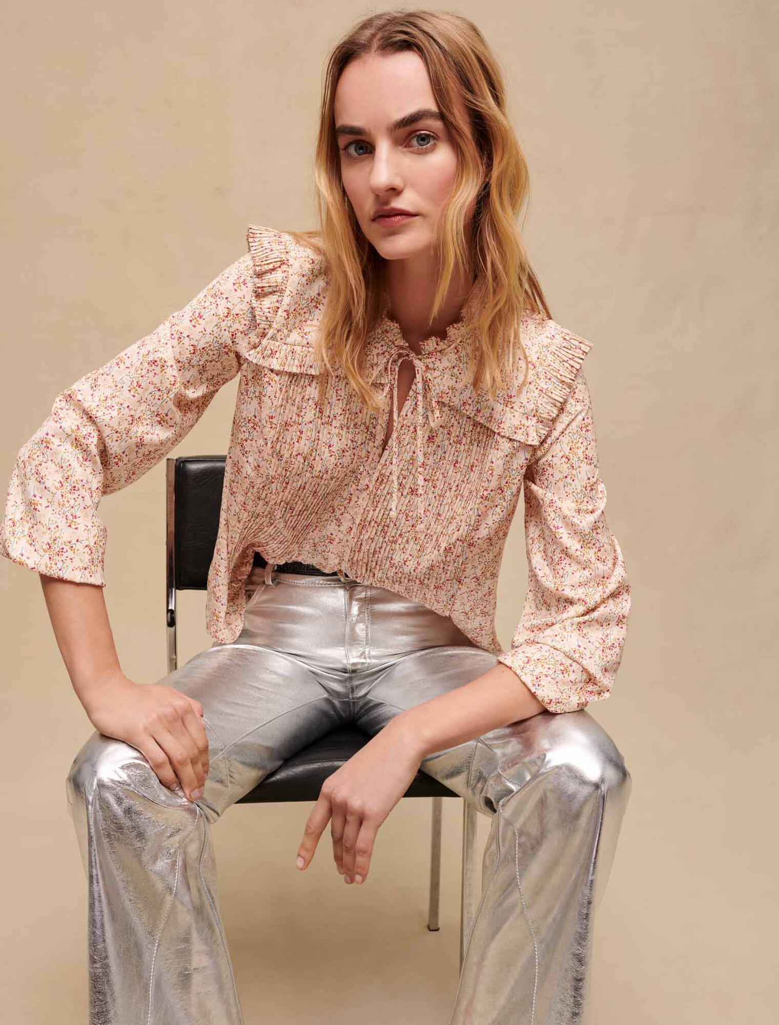 Ruffled blouse
