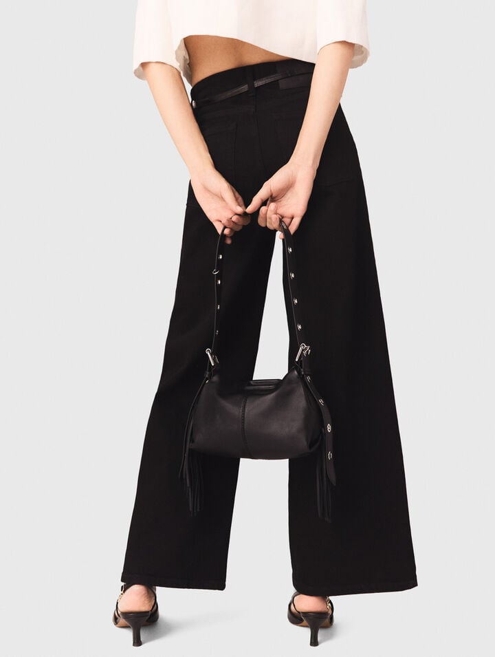 Straight-leg jeans with patch pockets