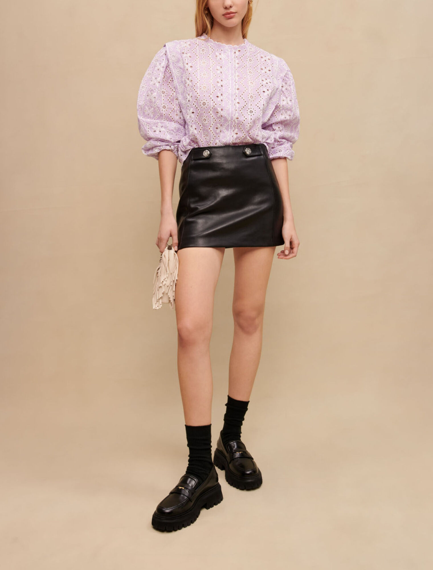 Embroidered cotton shirt
