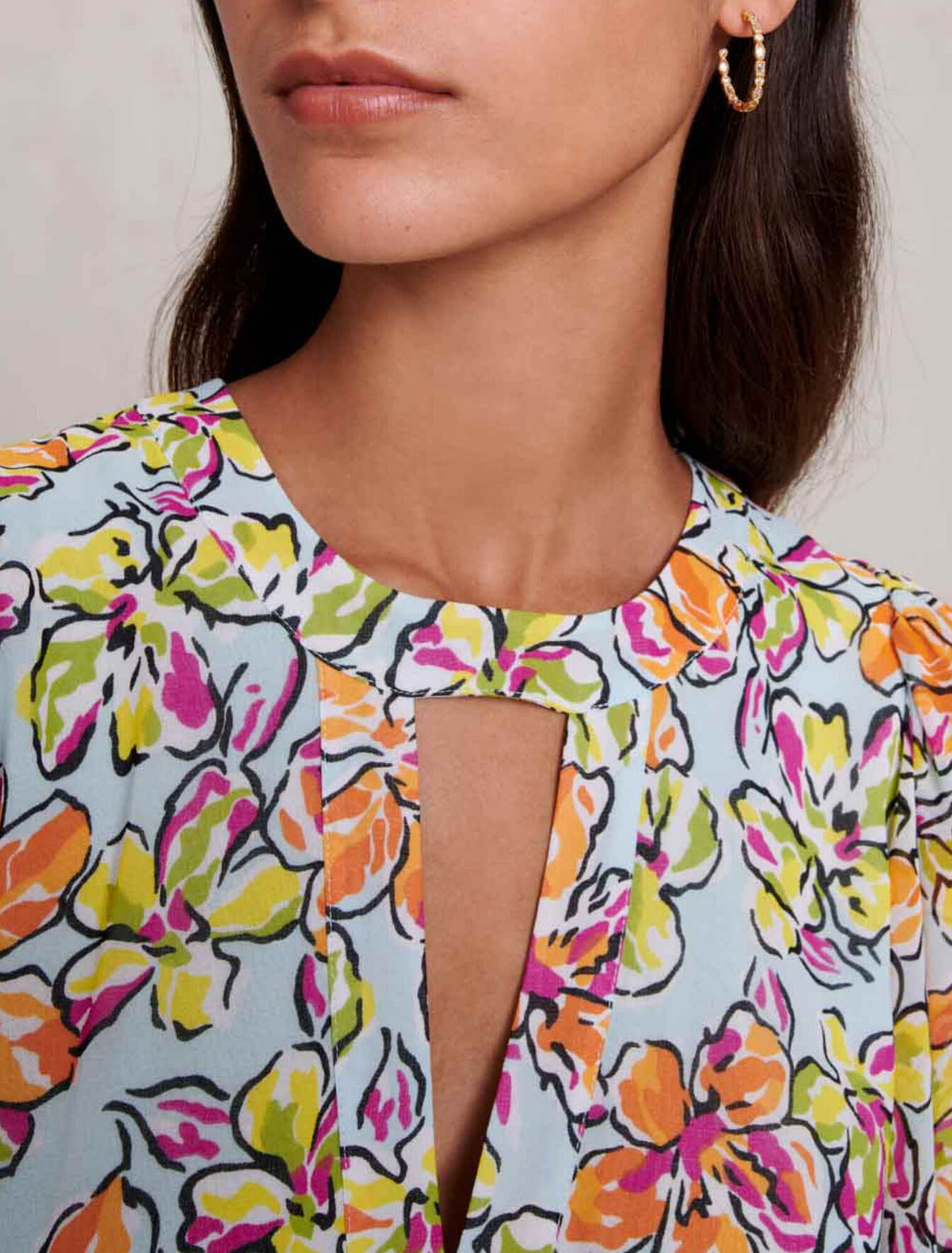 Printed maxi dress