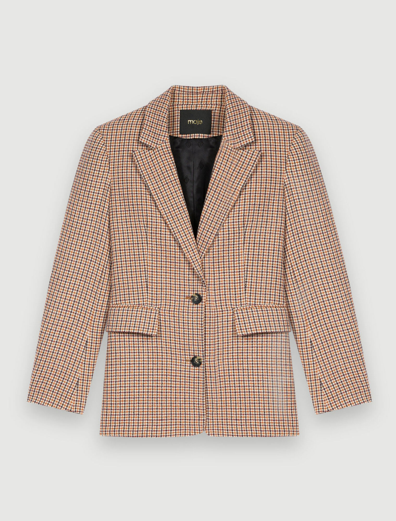 Houndstooth suit jacket