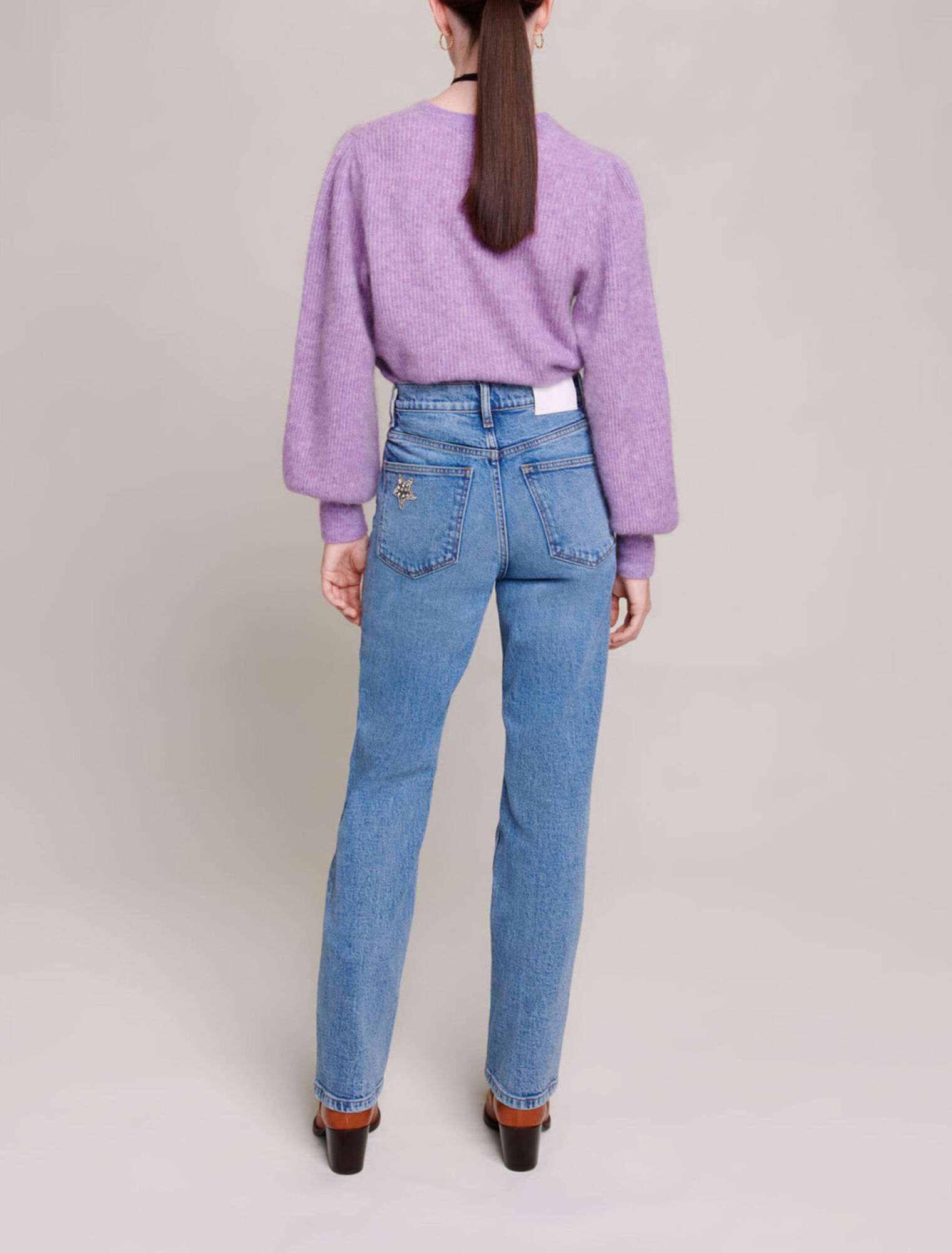 Straight-leg jeans