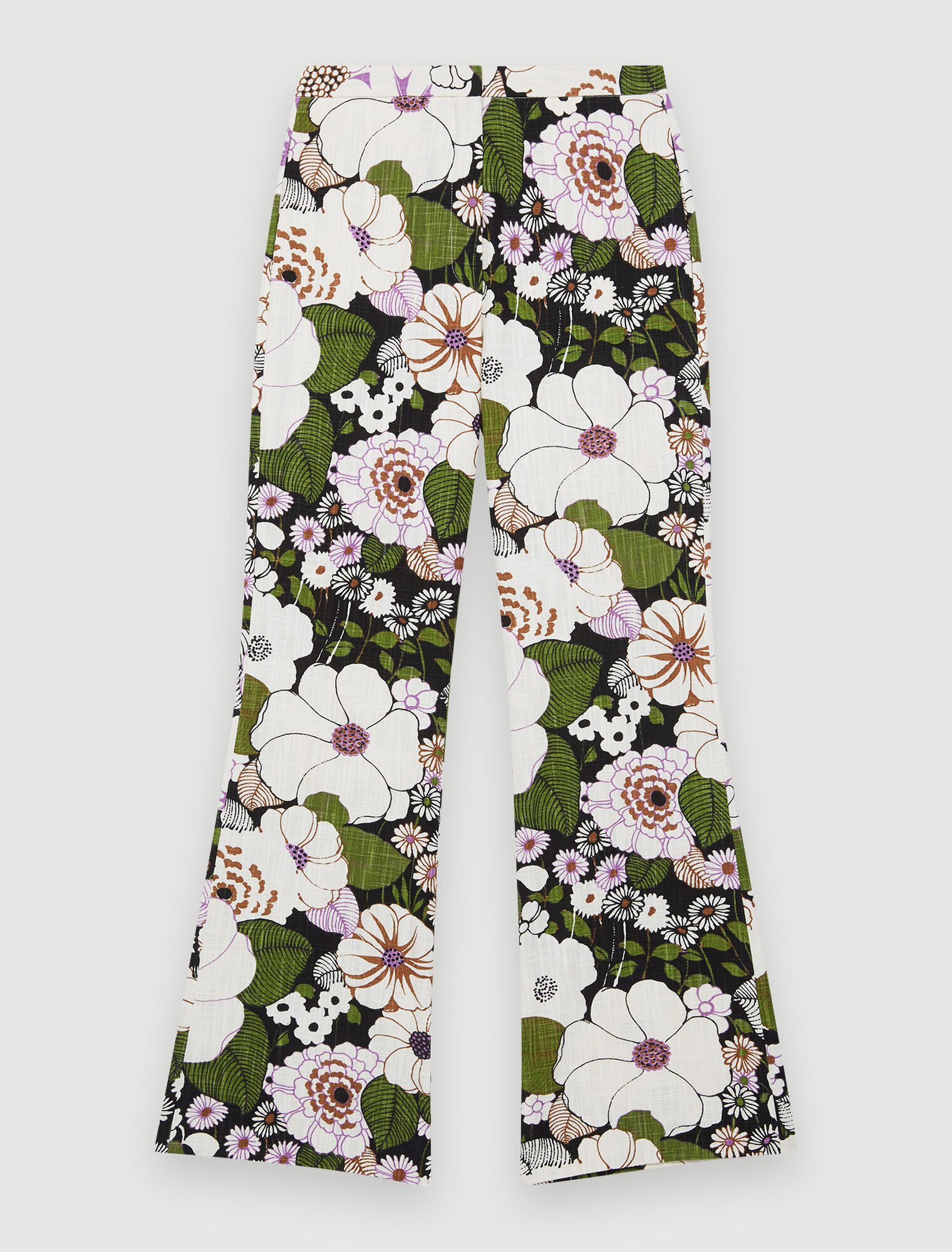 70s Floral print trousers