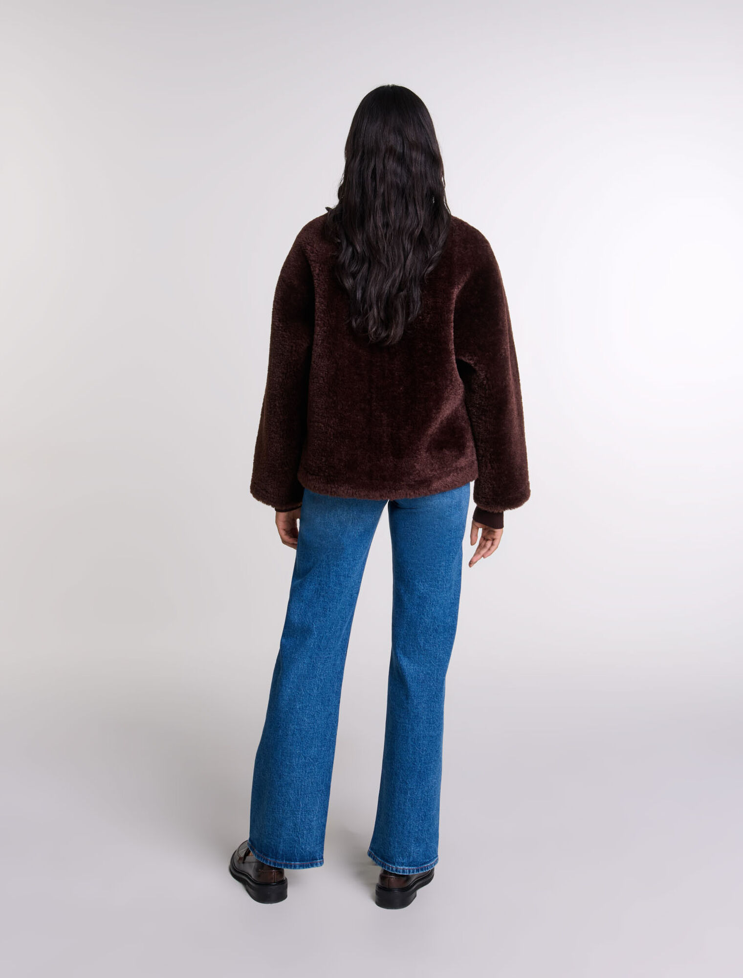Short faux fur coat