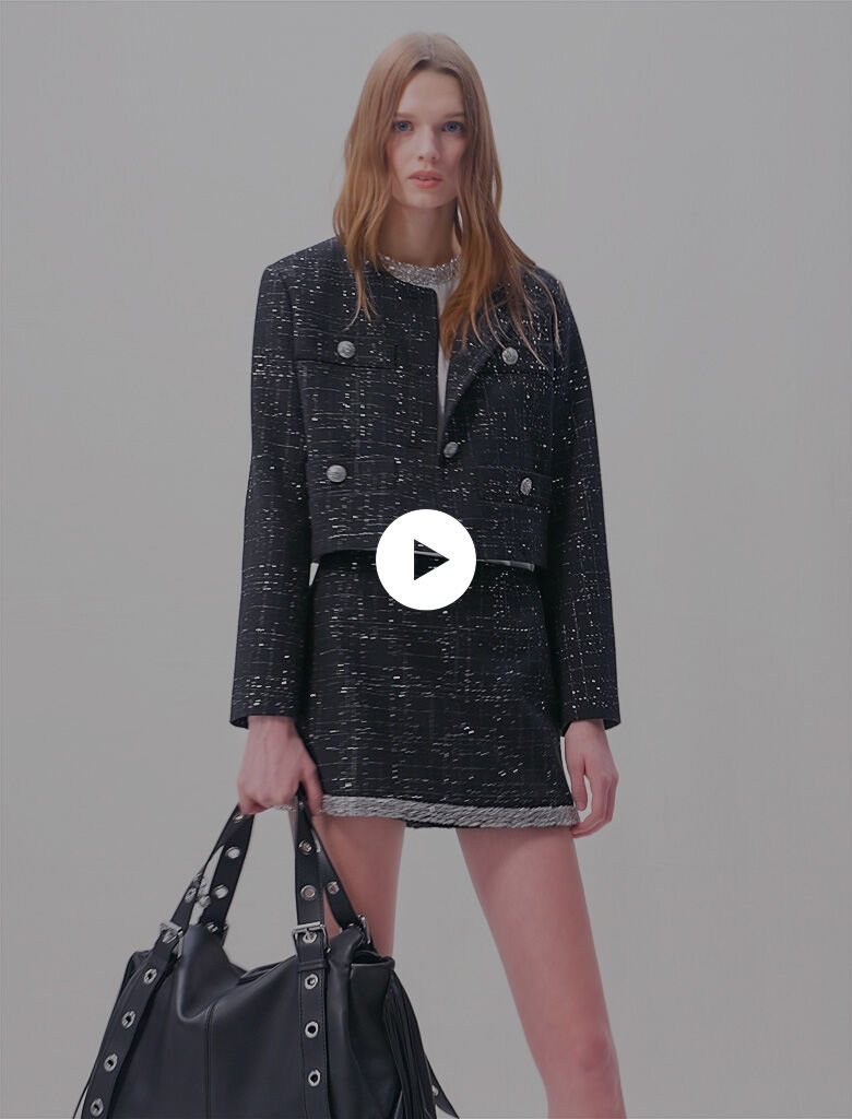 Maje tweed style dress clearance