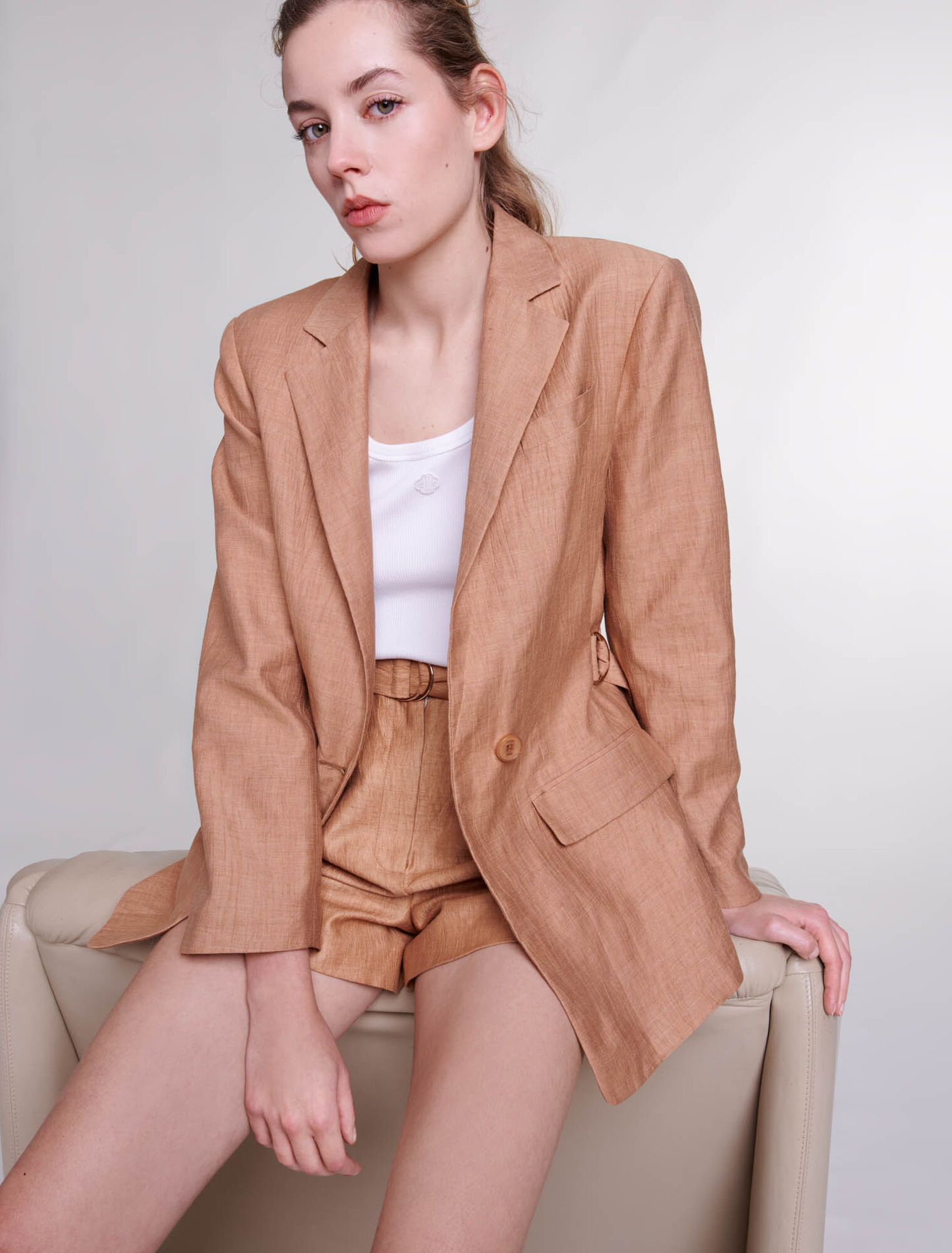 Linen suit jacket