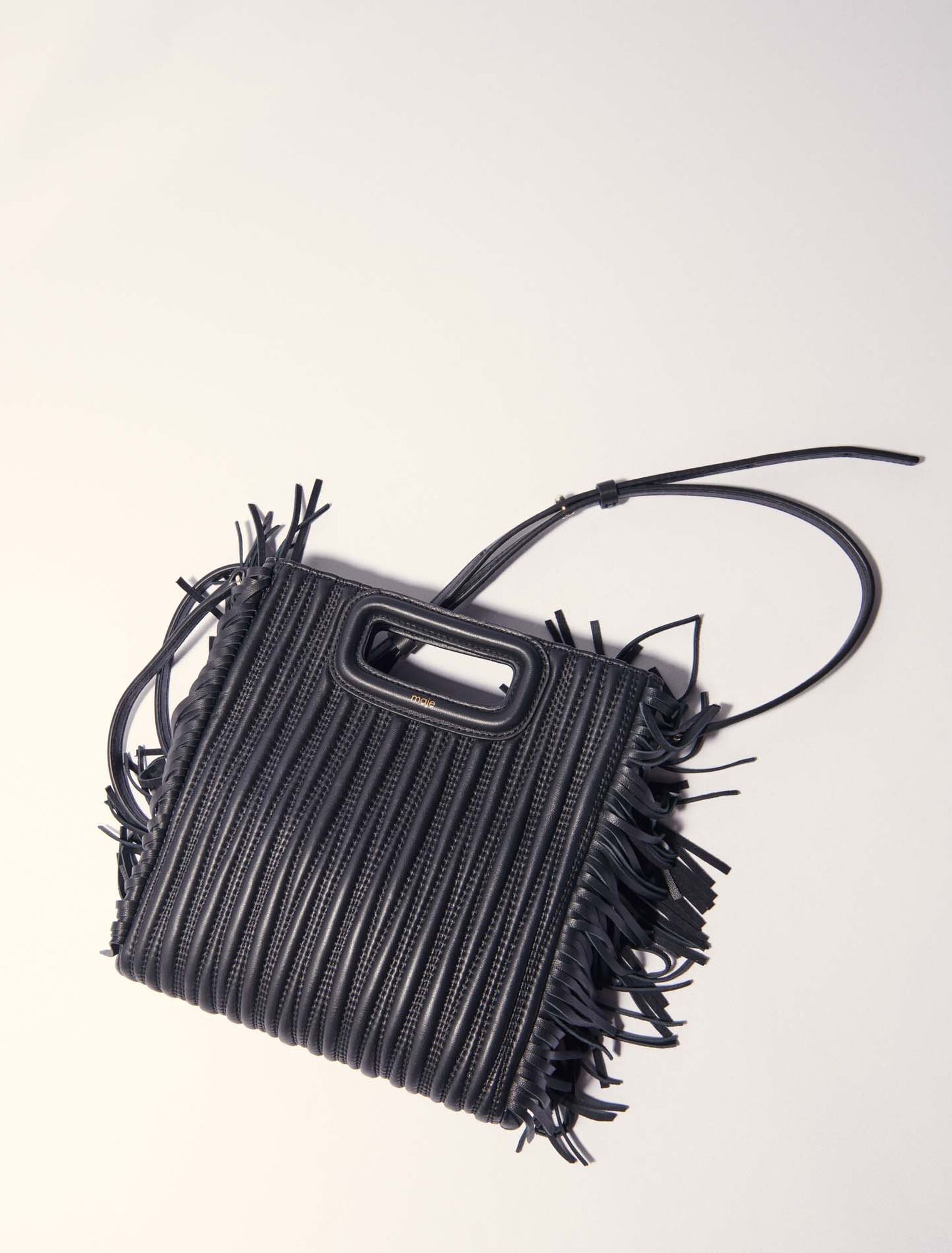 Quilted leather M bag