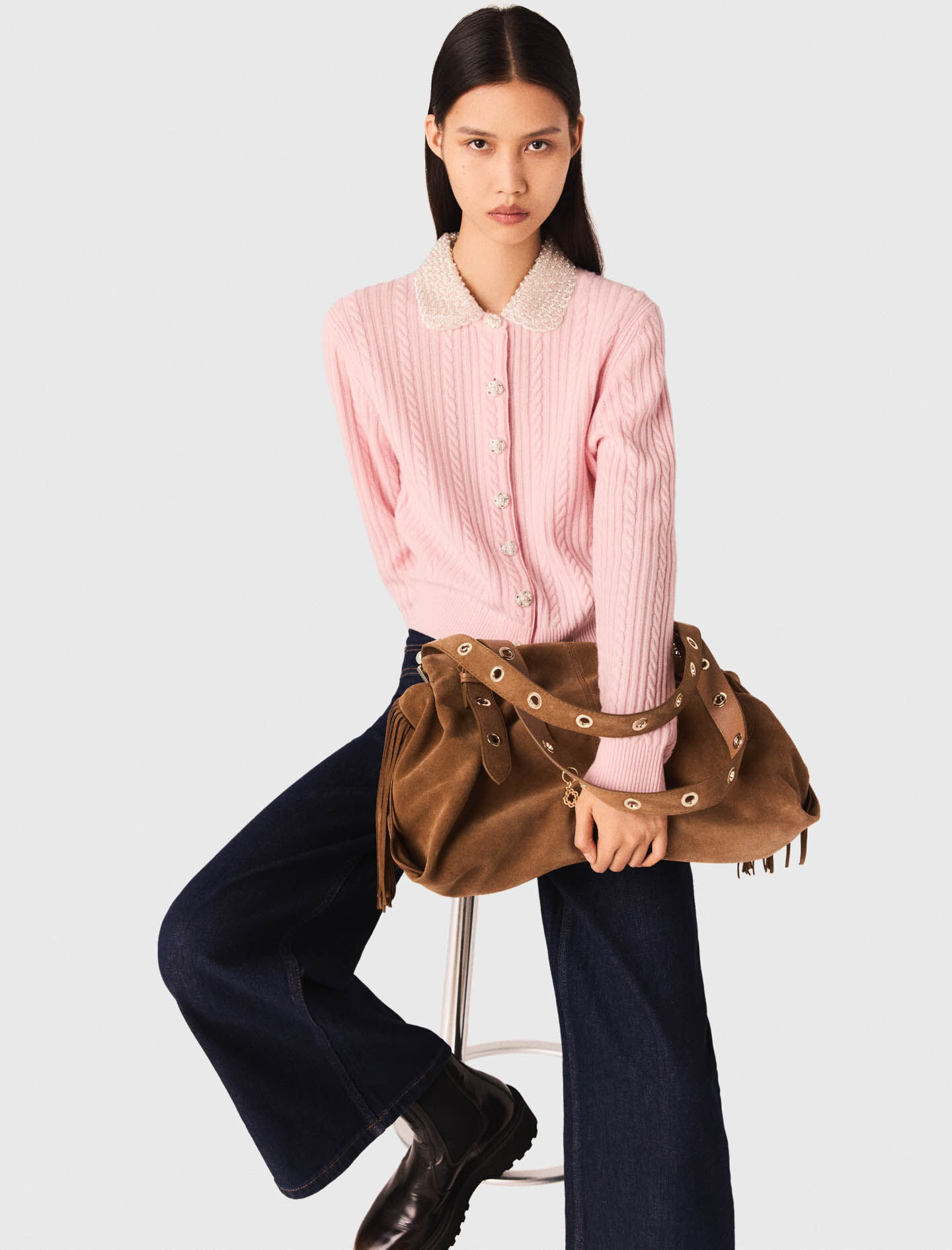 【MASMARULEZ】 Wing suede bag _ Choco Brown MASMARULEZ】 Wing suede bag _ Choco Brown ショルダーバッグ