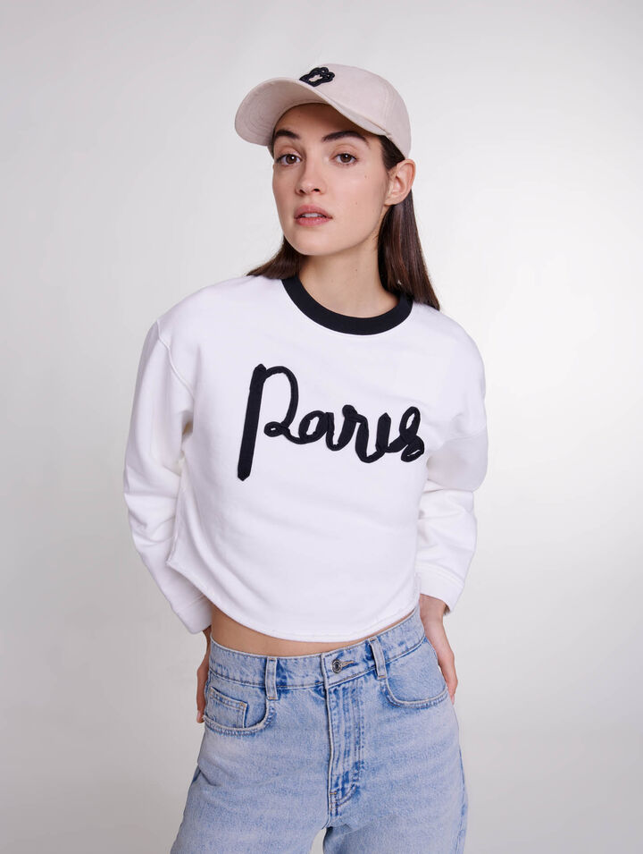 Cropped sweatshirt