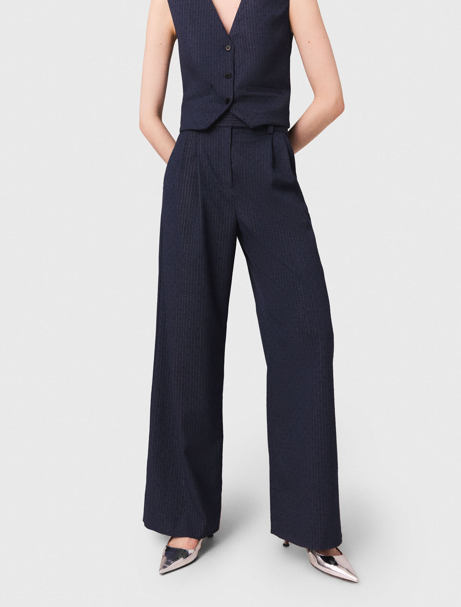 Rhinestone suit trousers