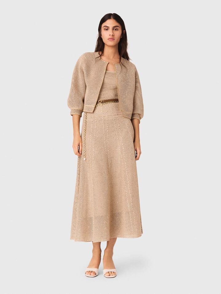 Rhinestone knit cardigan