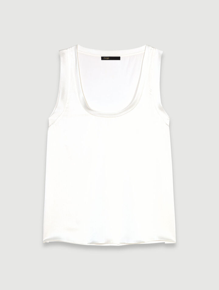 Silk tank top 